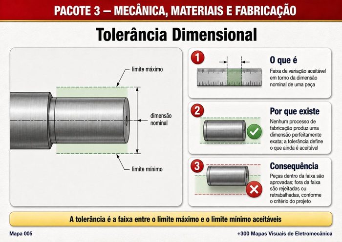 Mapa 005: Tolerância Dimensional